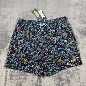 Vineyard Vines x Corona Chappy Trunks Neon Signs Deep Bay Men's Size Large NWT
